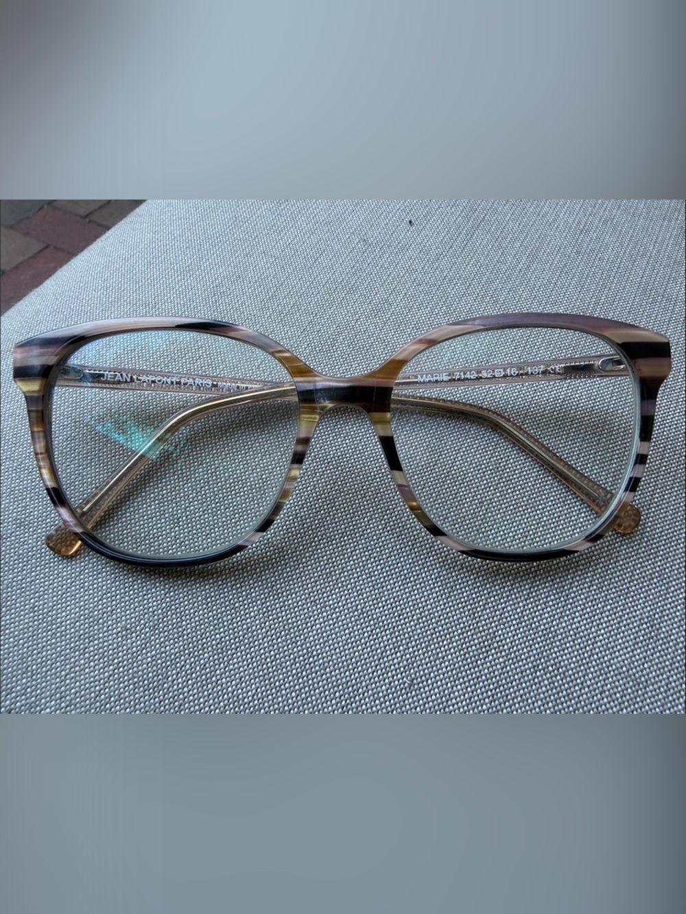 Jean LaFont Paris Women’s Tortoiseshell Glasses - Pink Brown